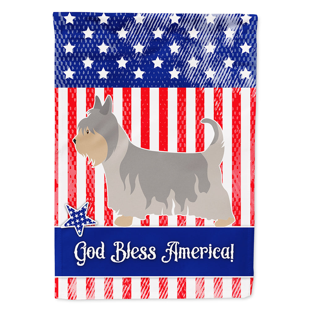 Australian Silky Terrier American House Flag 28x40 Porch Sleeve Pole Decorative Outside Yard Banner Artwork Wall Hanging, Polyester
