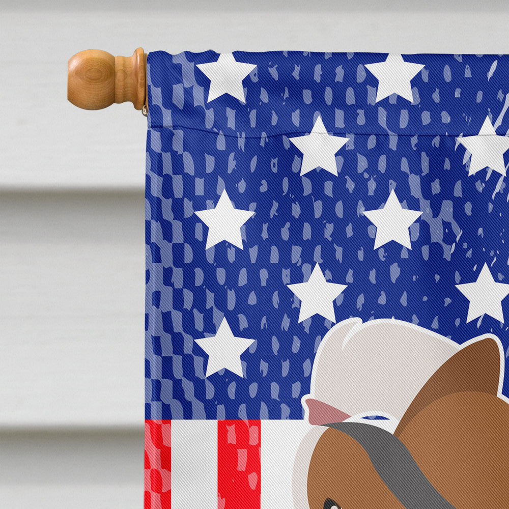 Biewer Terrier American House Flag 28x40 Porch Sleeve Pole Decorative Outside Yard Banner Artwork Wall Hanging, Polyester