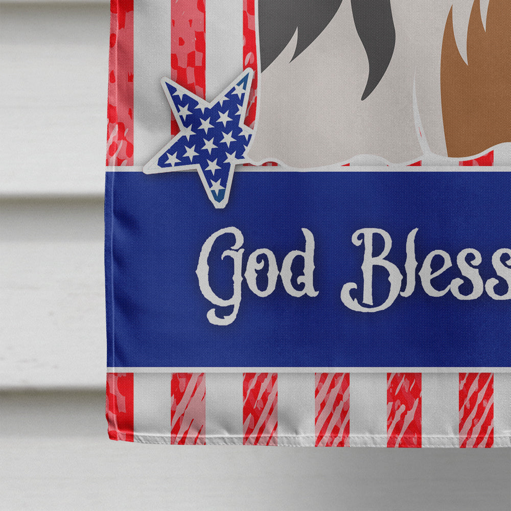Biewer Terrier American House Flag 28x40 Porch Sleeve Pole Decorative Outside Yard Banner Artwork Wall Hanging, Polyester