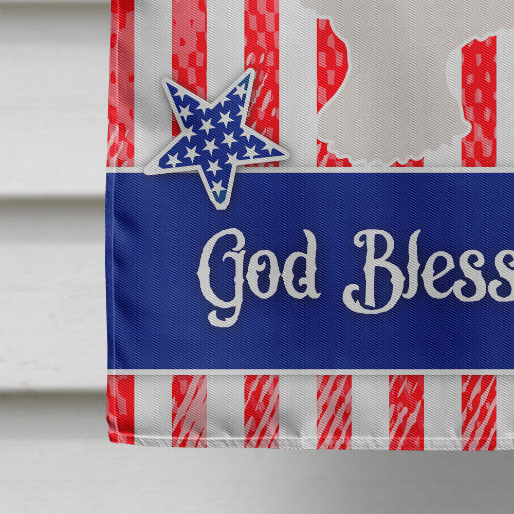 Bolognese American House Flag 28x40 Porch Sleeve Pole Decorative Outside Yard Banner Artwork Wall Hanging, Polyester