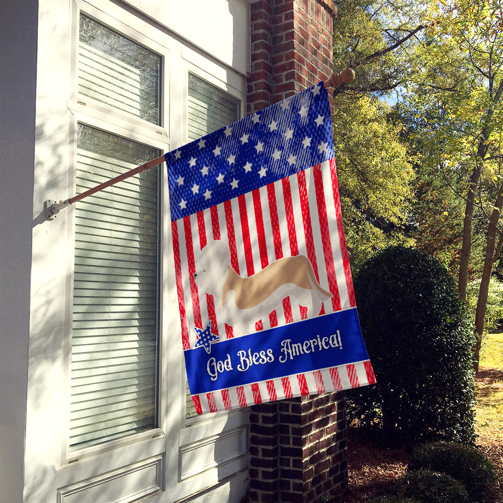 Dandie Dinmont Terrier American House Flag 28x40 Porch Sleeve Pole Decorative Outside Yard Banner Artwork Wall Hanging, Polyester