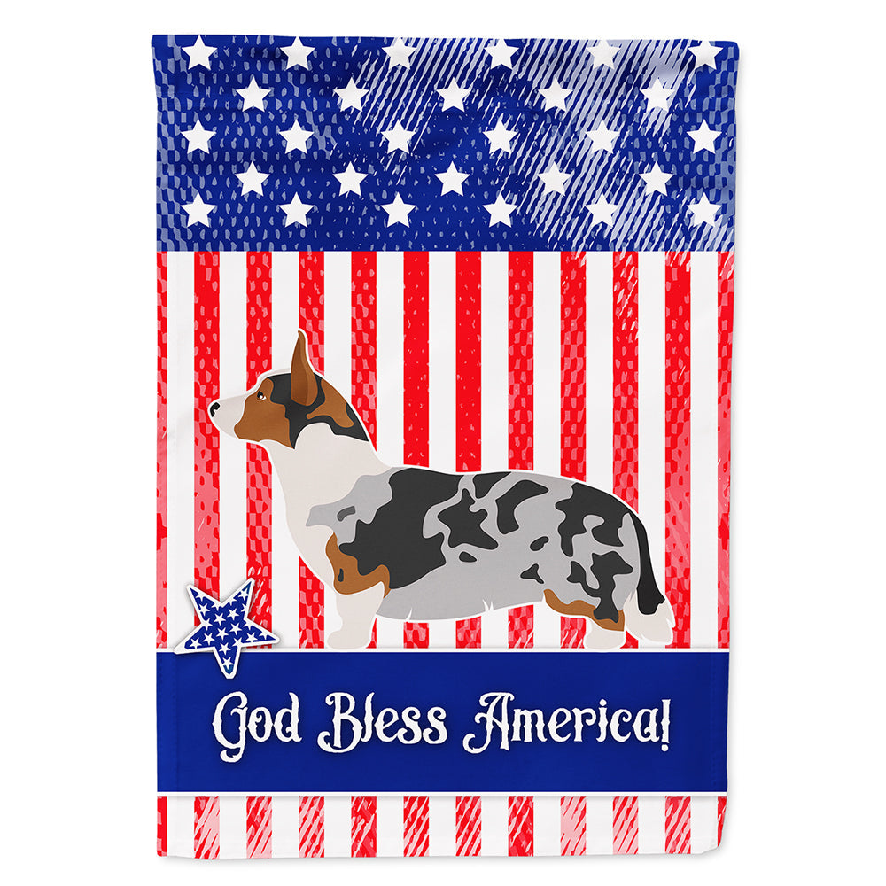 Welsh Corgi Cardigan American House Flag 28x40 Porch Sleeve Pole Decorative Outside Yard Banner Artwork Wall Hanging, Polyester