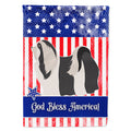 Havanese American House Flag 28x40 Porch Sleeve Pole Decorative Outside Yard Banner Artwork Wall Hanging, Polyester
