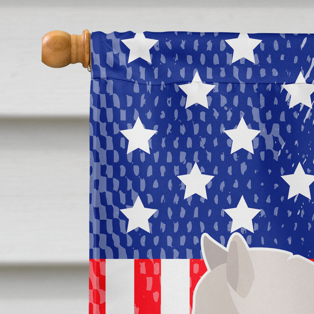 German Spitz American House Flag 28x40 Porch Sleeve Pole Decorative Outside Yard Banner Artwork Wall Hanging, Polyester