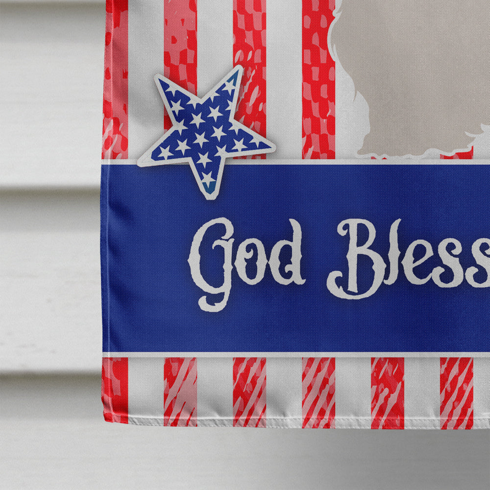 Westie American House Flag 28x40 Porch Sleeve Pole Decorative Outside Yard Banner Artwork Wall Hanging, Polyester