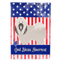 Lhasa Apso American House Flag 28x40 Porch Sleeve Pole Decorative Outside Yard Banner Artwork Wall Hanging, Polyester