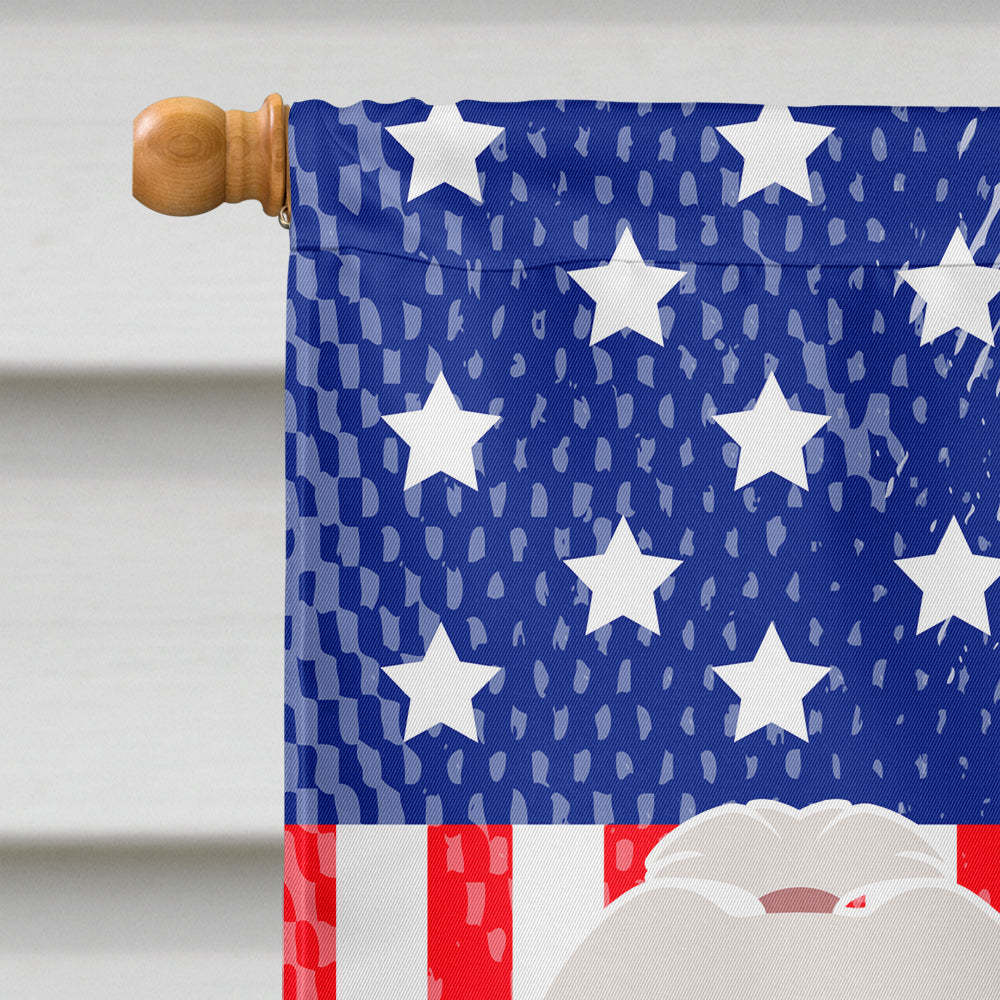 Lhasa Apso American House Flag 28x40 Porch Sleeve Pole Decorative Outside Yard Banner Artwork Wall Hanging, Polyester