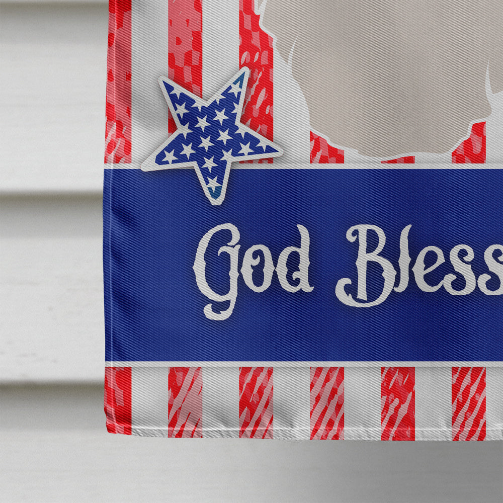 Lhasa Apso American House Flag 28x40 Porch Sleeve Pole Decorative Outside Yard Banner Artwork Wall Hanging, Polyester