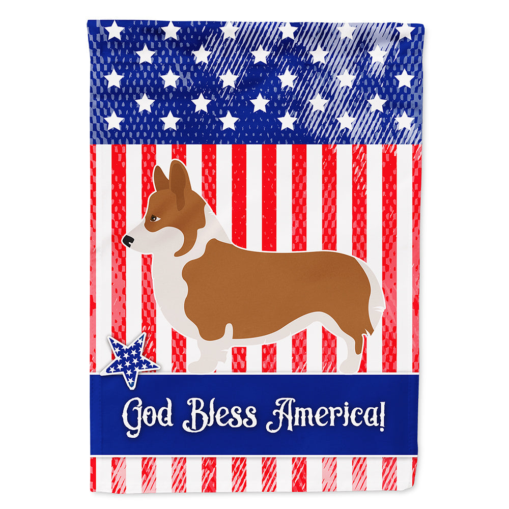Pembroke Welsh Corgi American House Flag 28x40 Porch Sleeve Pole Decorative Outside Yard Banner Artwork Wall Hanging, Polyester