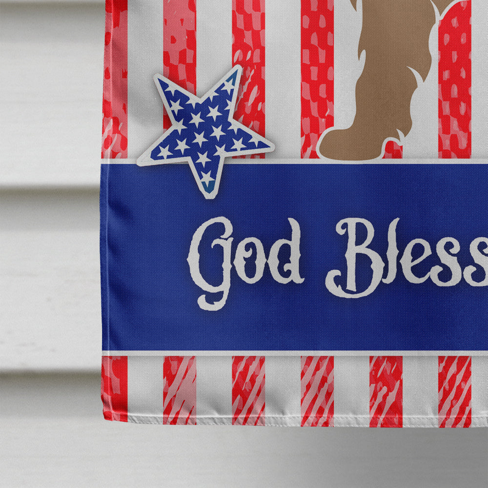 Berger Picard American House Flag 28x40 Porch Sleeve Pole Decorative Outside Yard Banner Artwork Wall Hanging, Polyester