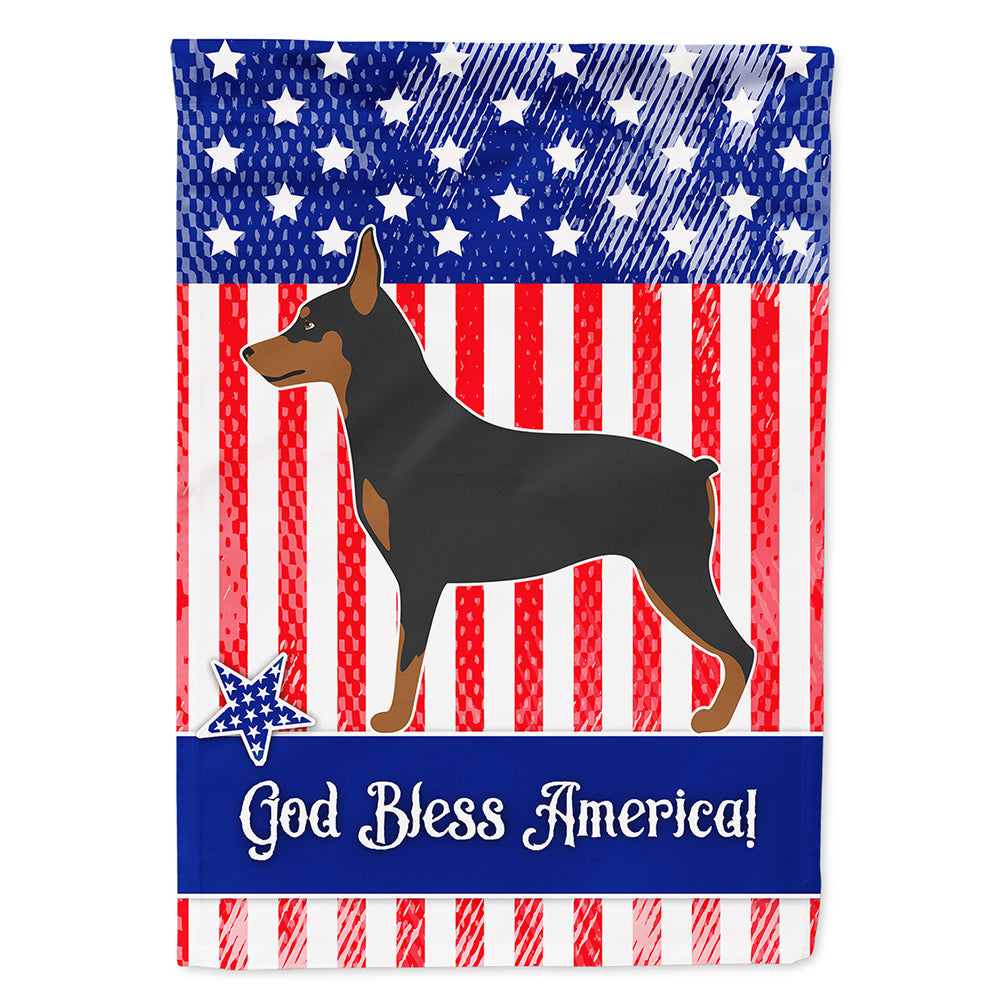 Miniature Pinscher American House Flag 28x40 Porch Sleeve Pole Decorative Outside Yard Banner Artwork Wall Hanging, Polyester