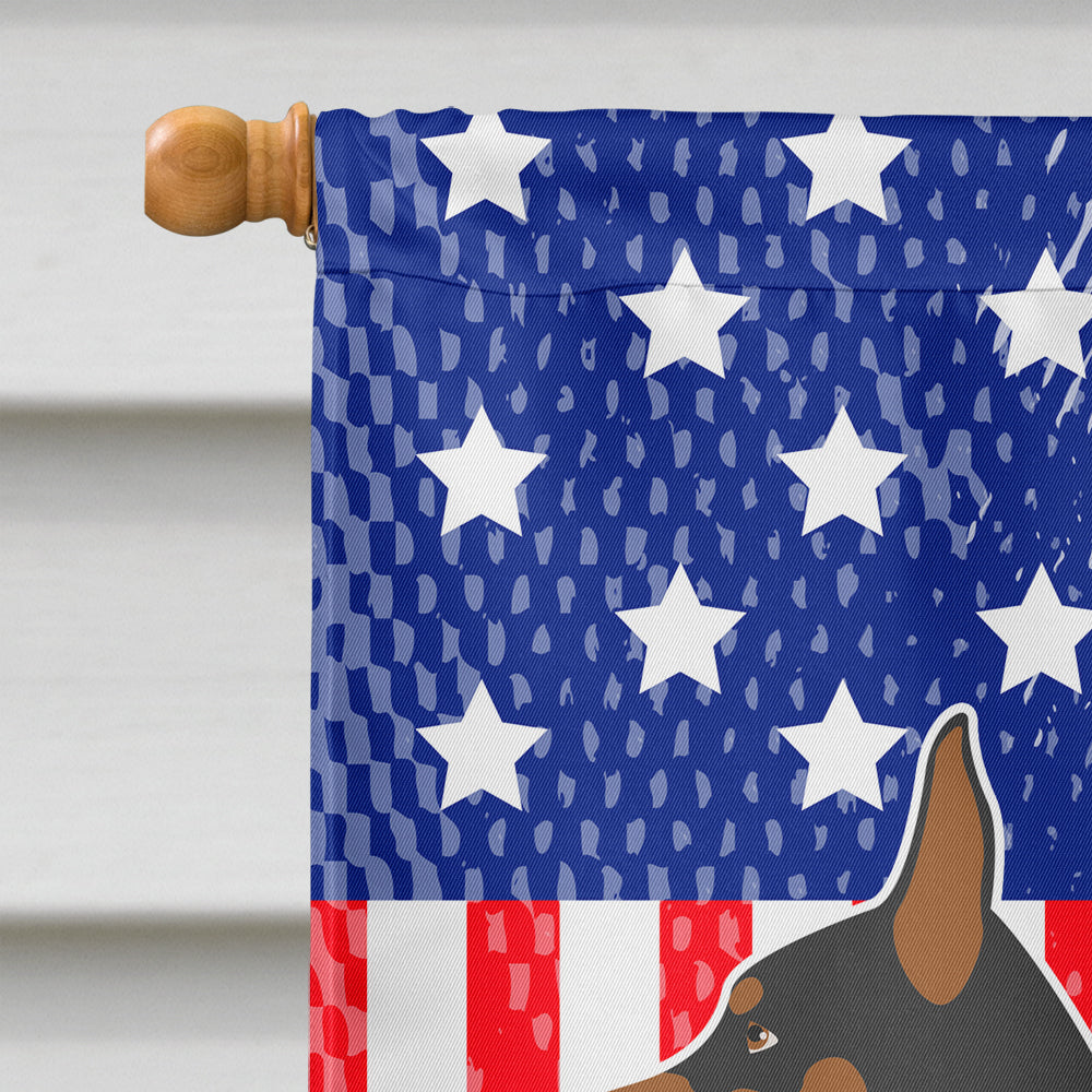 Miniature Pinscher American House Flag 28x40 Porch Sleeve Pole Decorative Outside Yard Banner Artwork Wall Hanging, Polyester