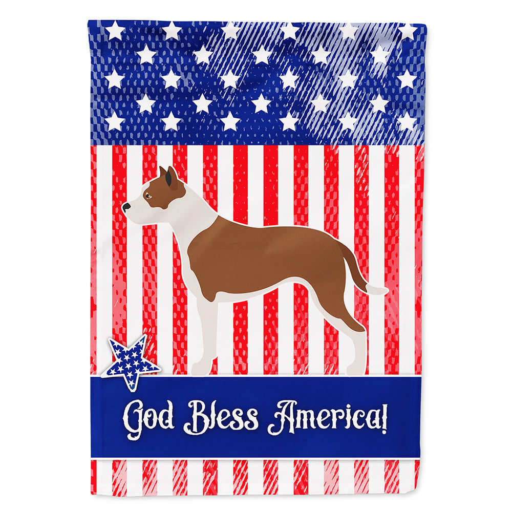 Pit Bull Terrier American House Flag 28x40 Porch Sleeve Pole Decorative Outside Yard Banner Artwork Wall Hanging, Polyester