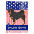 Tibetan Mastiff American House Flag 28x40 Porch Sleeve Pole Decorative Outside Yard Banner Artwork Wall Hanging, Polyester