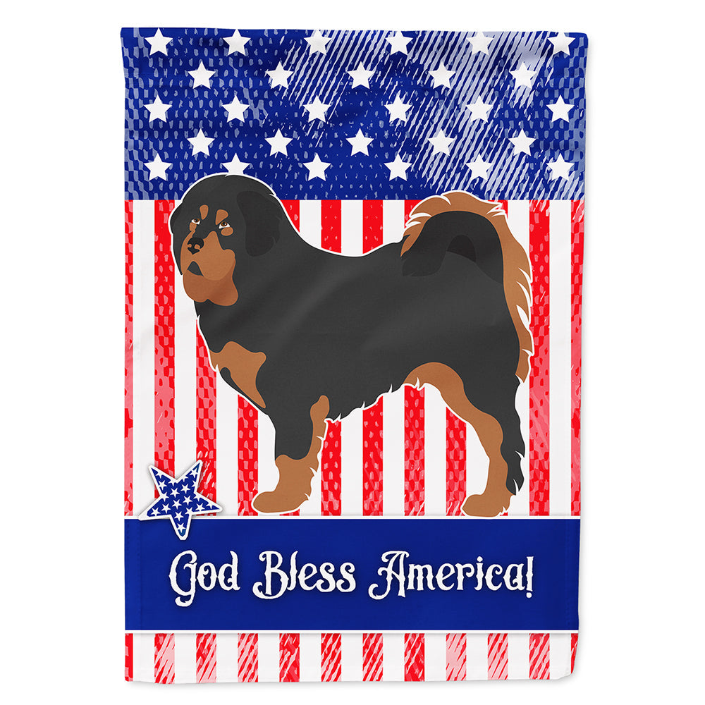 Tibetan Mastiff American House Flag 28x40 Porch Sleeve Pole Decorative Outside Yard Banner Artwork Wall Hanging, Polyester