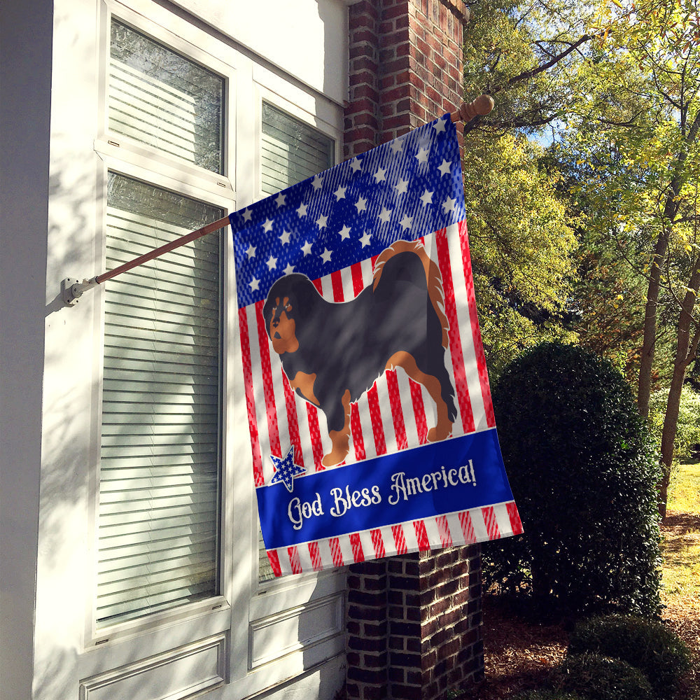 Tibetan Mastiff American House Flag 28x40 Porch Sleeve Pole Decorative Outside Yard Banner Artwork Wall Hanging, Polyester