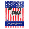 Canaan Dog American House Flag 28x40 Porch Sleeve Pole Decorative Outside Yard Banner Artwork Wall Hanging, Polyester