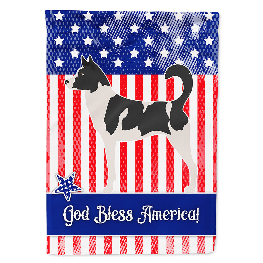 Canaan Dog American House Flag 28x40 Porch Sleeve Pole Decorative Outside Yard Banner Artwork Wall Hanging, Polyester