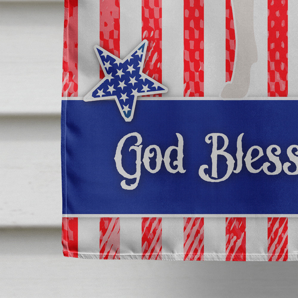 Canaan Dog American House Flag 28x40 Porch Sleeve Pole Decorative Outside Yard Banner Artwork Wall Hanging, Polyester