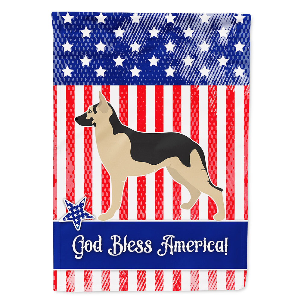 German Shepherd American House Flag 28x40 Porch Sleeve Pole Decorative Outside Yard Banner Artwork Wall Hanging, Polyester