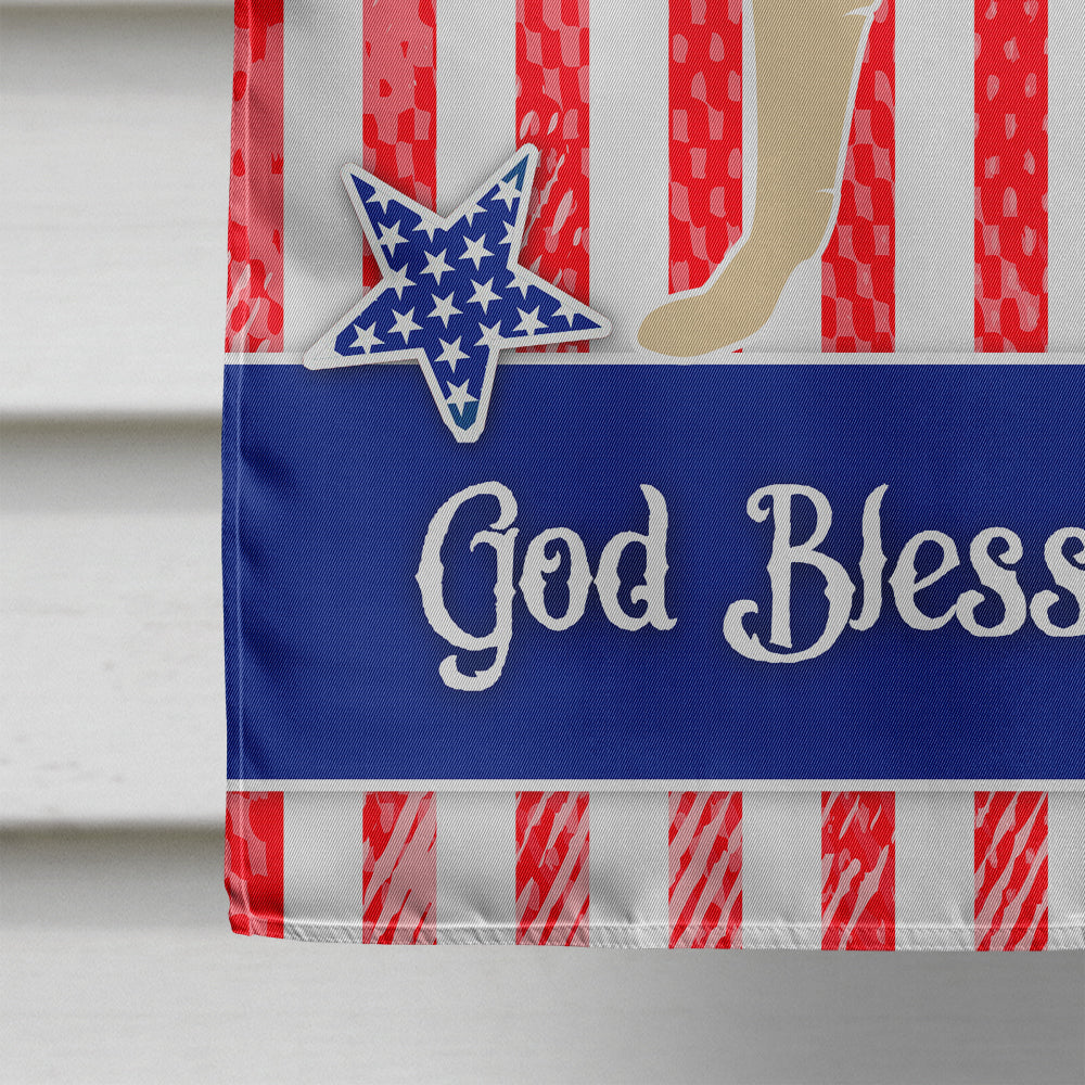 German Shepherd American House Flag 28x40 Porch Sleeve Pole Decorative Outside Yard Banner Artwork Wall Hanging, Polyester