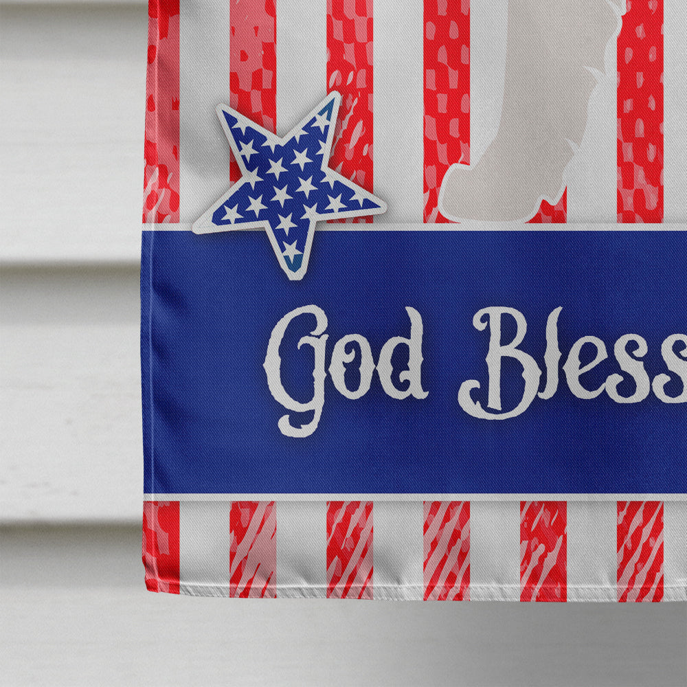 Landseer American House Flag 28x40 Porch Sleeve Pole Decorative Outside Yard Banner Artwork Wall Hanging, Polyester