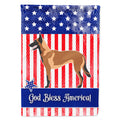 Malinois Belgian Shepherd  American House Flag 28x40 Porch Sleeve Pole Decorative Outside Yard Banner Artwork Wall Hanging, Polyester