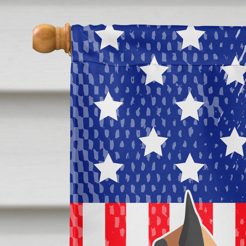 Malinois Belgian Shepherd  American House Flag 28x40 Porch Sleeve Pole Decorative Outside Yard Banner Artwork Wall Hanging, Polyester
