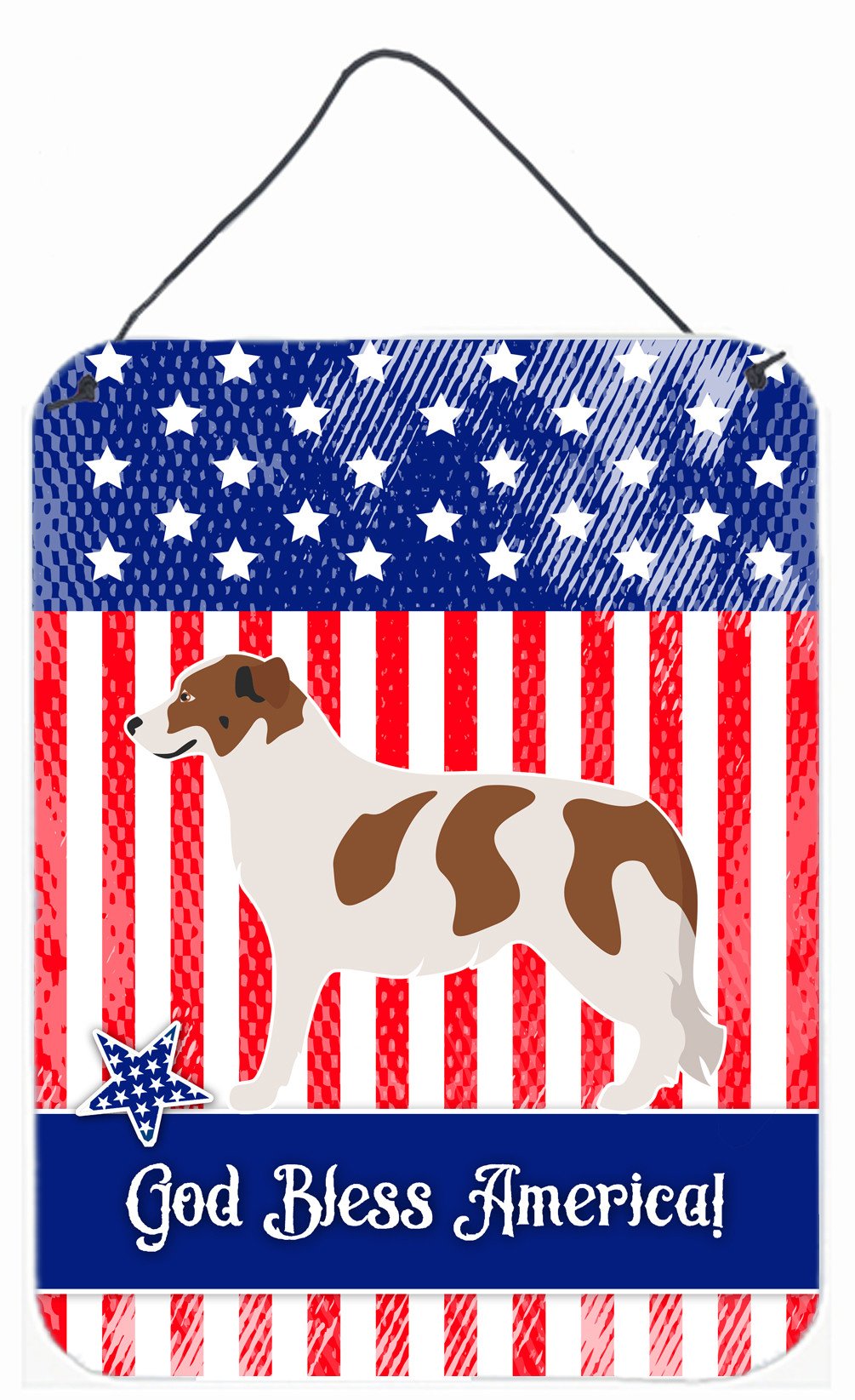 Aidi Atlas Mountain Dog American Wall or Door Hanging Prints Aluminum Metal Sign Kitchen Wall Bar Bathroom Plaque Home Decor Front Door Plaque, 12x16, Multicolor