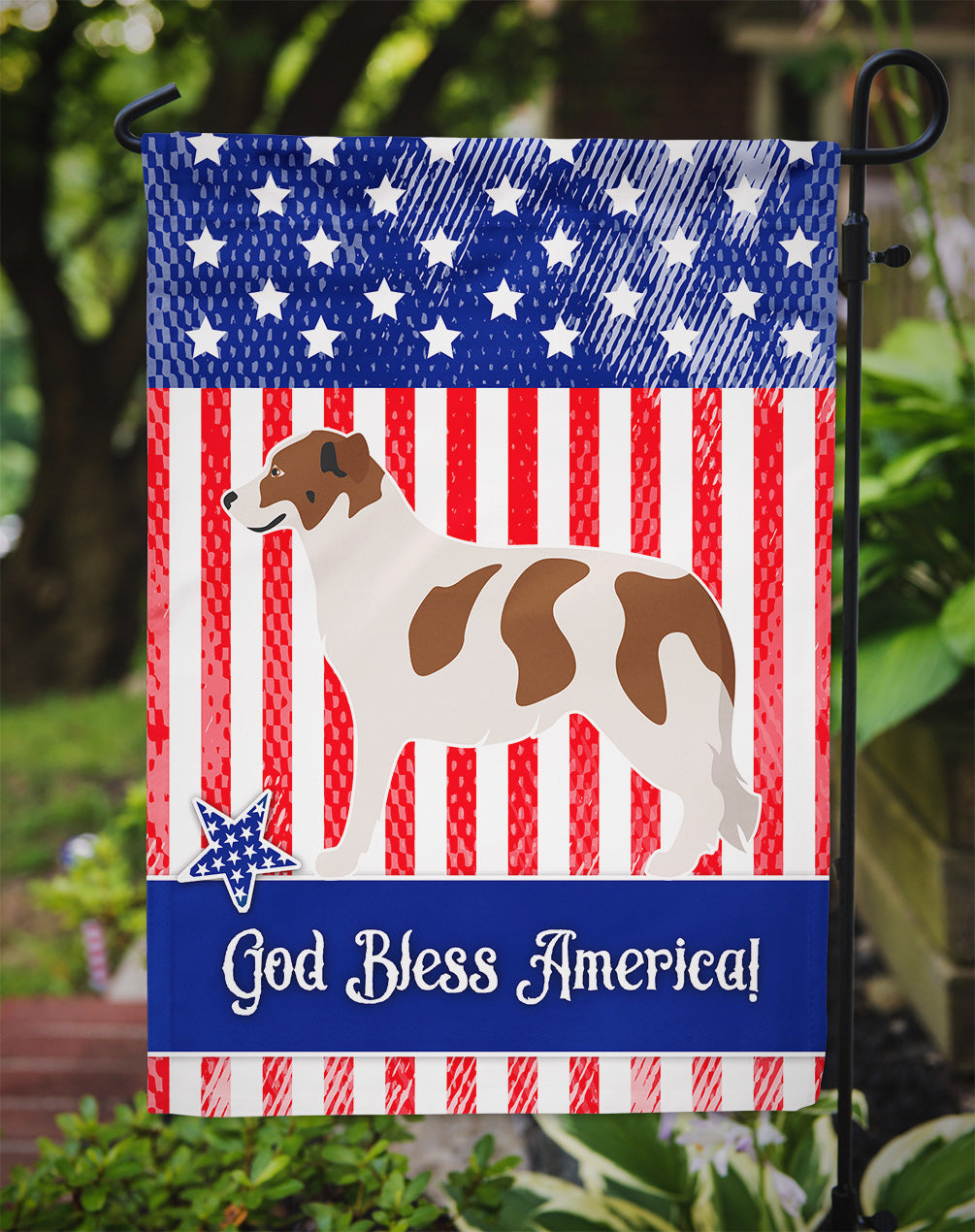 Aidi Atlas Mountain Dog American Garden Flag Mailbox Decorative Yard Banner Outside Patio Artwork for Flower Beds, Garden Size, Multicolor