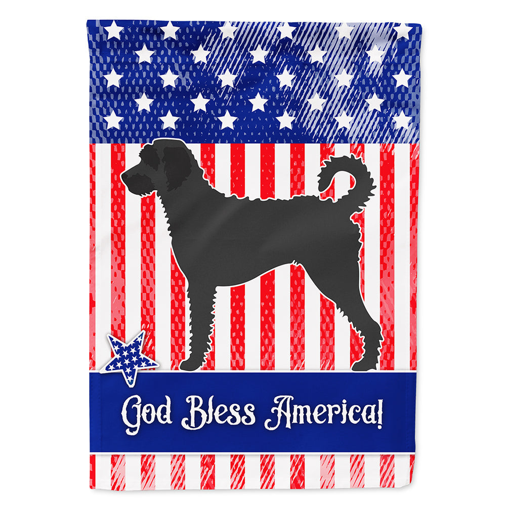 Labradoodle American House Flag 28x40 Porch Sleeve Pole Decorative Outside Yard Banner Artwork Wall Hanging, Polyester