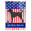 Labradoodle American House Flag 28x40 Porch Sleeve Pole Decorative Outside Yard Banner Artwork Wall Hanging, Polyester