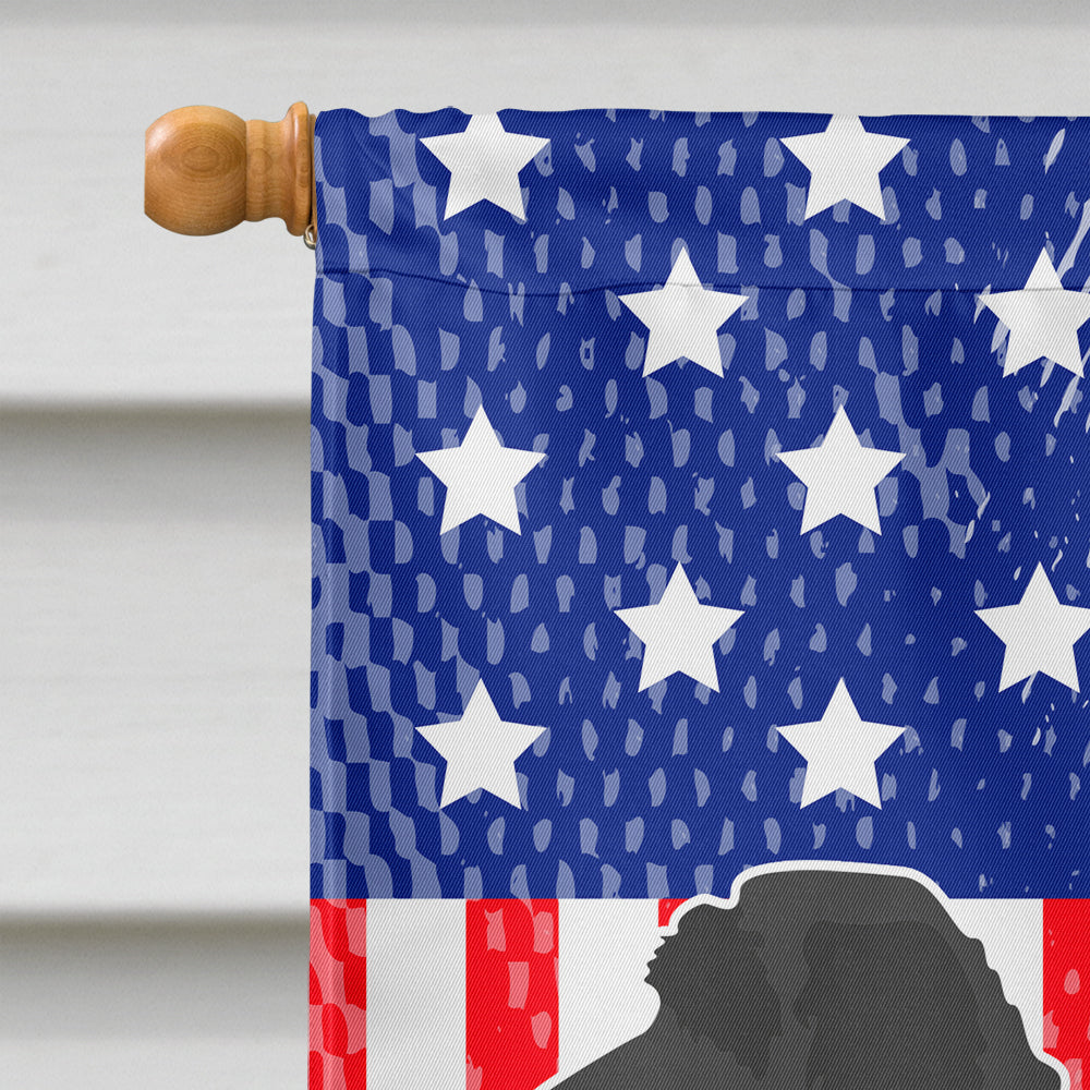 Labradoodle American House Flag 28x40 Porch Sleeve Pole Decorative Outside Yard Banner Artwork Wall Hanging, Polyester