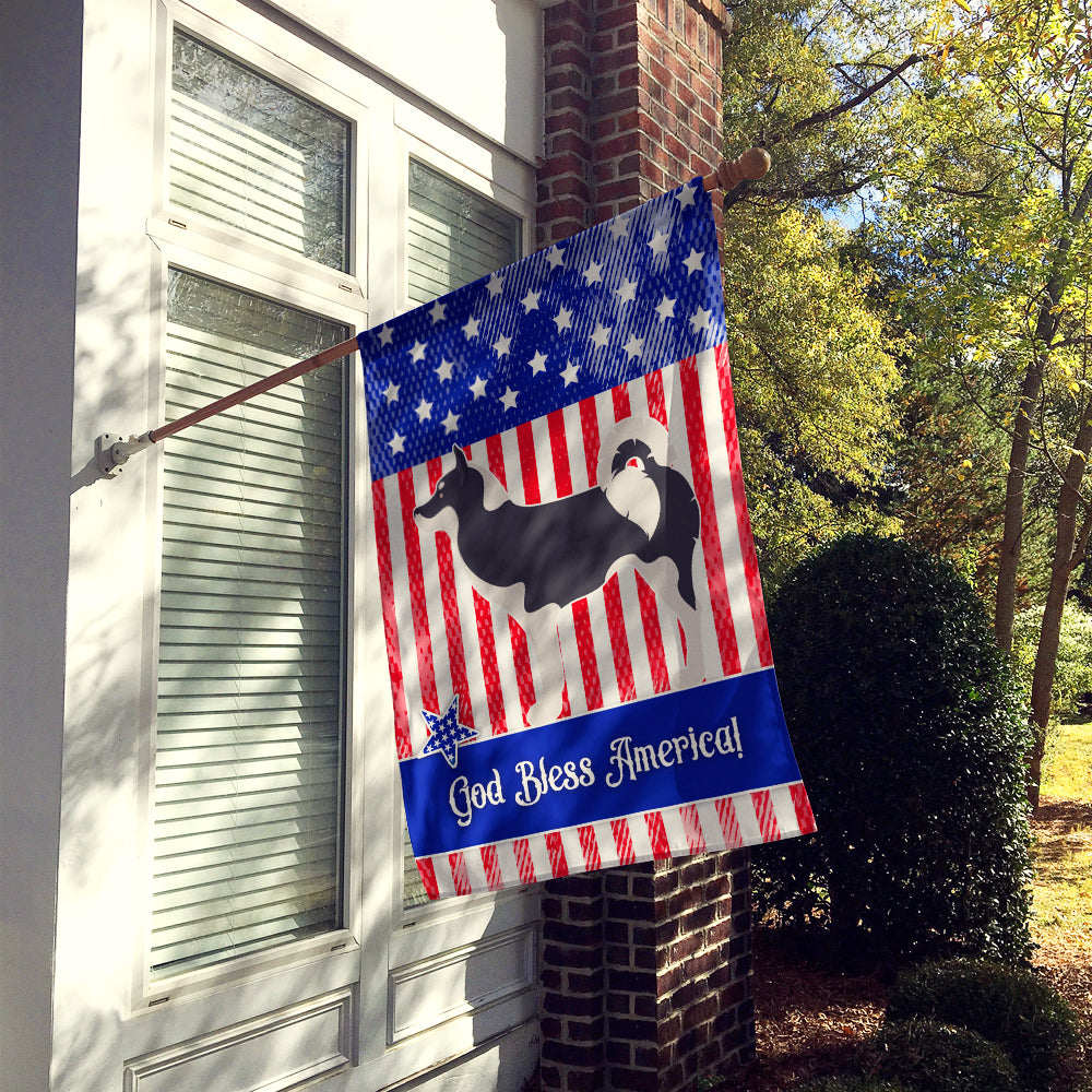 Greenland Dog American House Flag 28x40 Porch Sleeve Pole Decorative Outside Yard Banner Artwork Wall Hanging, Polyester