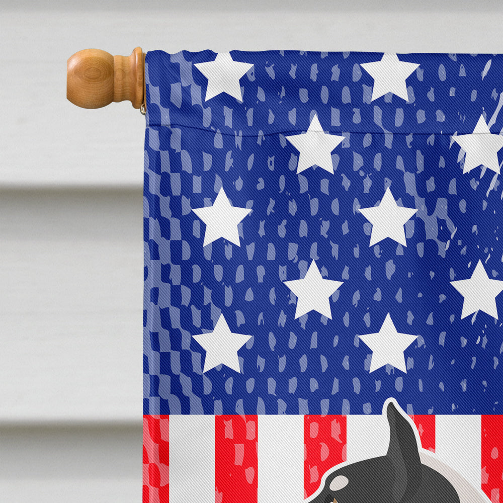 Greenland Dog American House Flag 28x40 Porch Sleeve Pole Decorative Outside Yard Banner Artwork Wall Hanging, Polyester