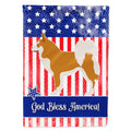 Icelandic Sheepdog American House Flag 28x40 Porch Sleeve Pole Decorative Outside Yard Banner Artwork Wall Hanging, Polyester