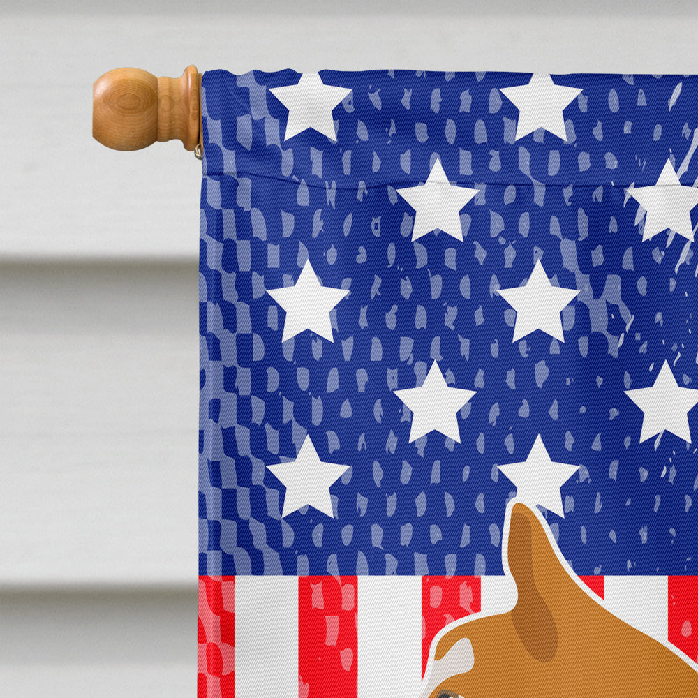 Icelandic Sheepdog American House Flag 28x40 Porch Sleeve Pole Decorative Outside Yard Banner Artwork Wall Hanging, Polyester