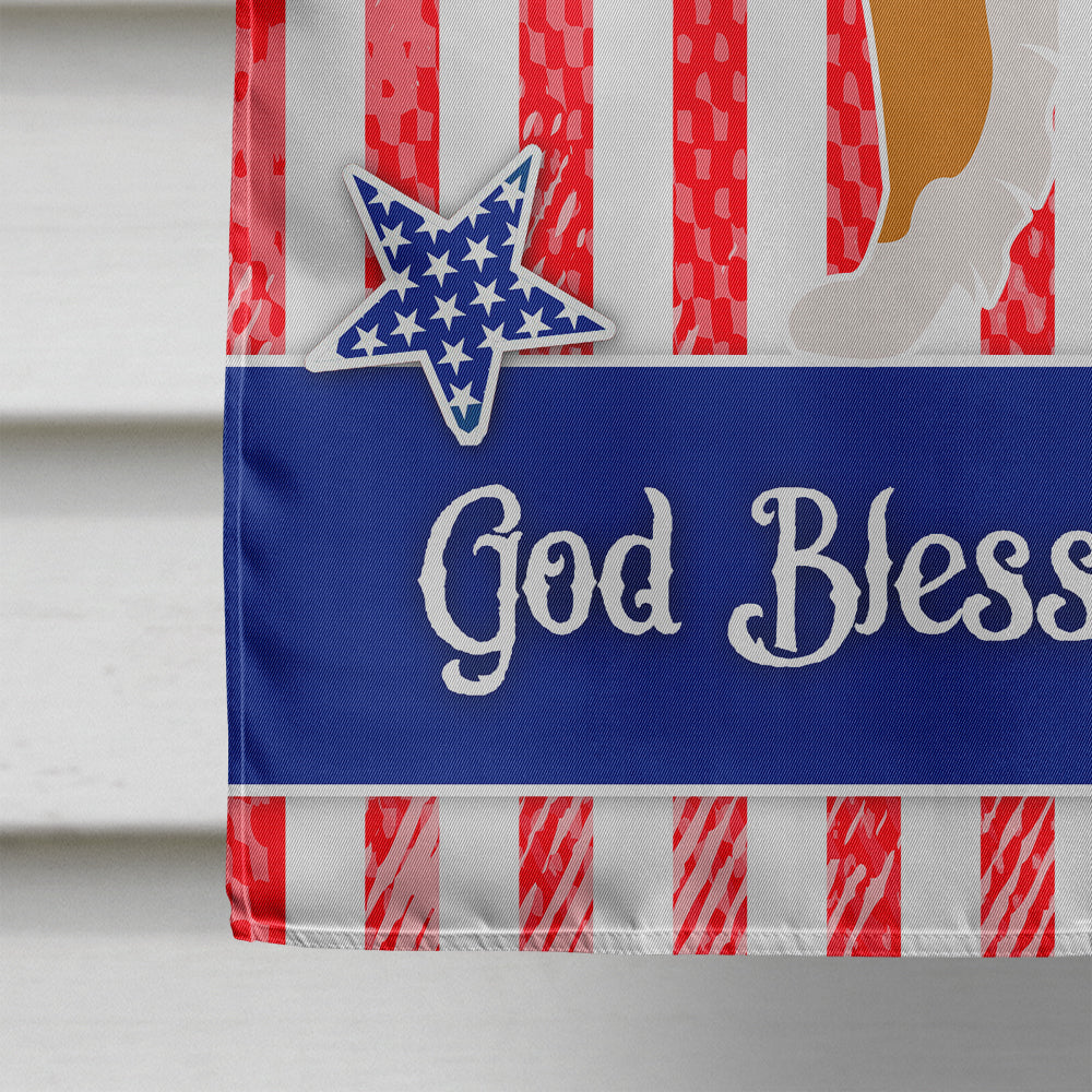 Icelandic Sheepdog American House Flag 28x40 Porch Sleeve Pole Decorative Outside Yard Banner Artwork Wall Hanging, Polyester