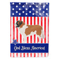 Moscow Watchdog American House Flag 28x40 Porch Sleeve Pole Decorative Outside Yard Banner Artwork Wall Hanging, Polyester