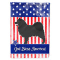 Swedish Lapphund American House Flag 28x40 Porch Sleeve Pole Decorative Outside Yard Banner Artwork Wall Hanging, Polyester