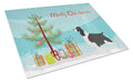 English Springer Spaniel Christmas Cutting Board Tempered Glass Kitchen Cutting Surface, Heat Resistant Chopping, Non-Slip Feet, Food Prep & Serving