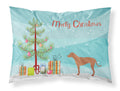 Rhodesian Ridgeback Christmas Standard Pillowcase Lightweight Super Soft Easy Care Decorative Artwork Pillowcase, Standard