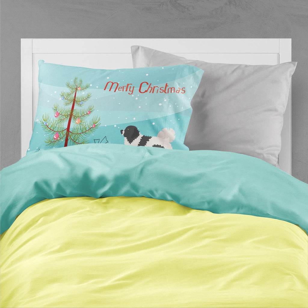 Wetterhoun Frisian Water Dog Christmas Standard Pillowcase Lightweight Super Soft Easy Care Decorative Artwork Pillowcase, Standard