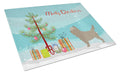 Cairn Terrier Christmas Cutting Board Tempered Glass Kitchen Cutting Surface, Heat Resistant Chopping, Non-Slip Feet, Food Prep & Serving