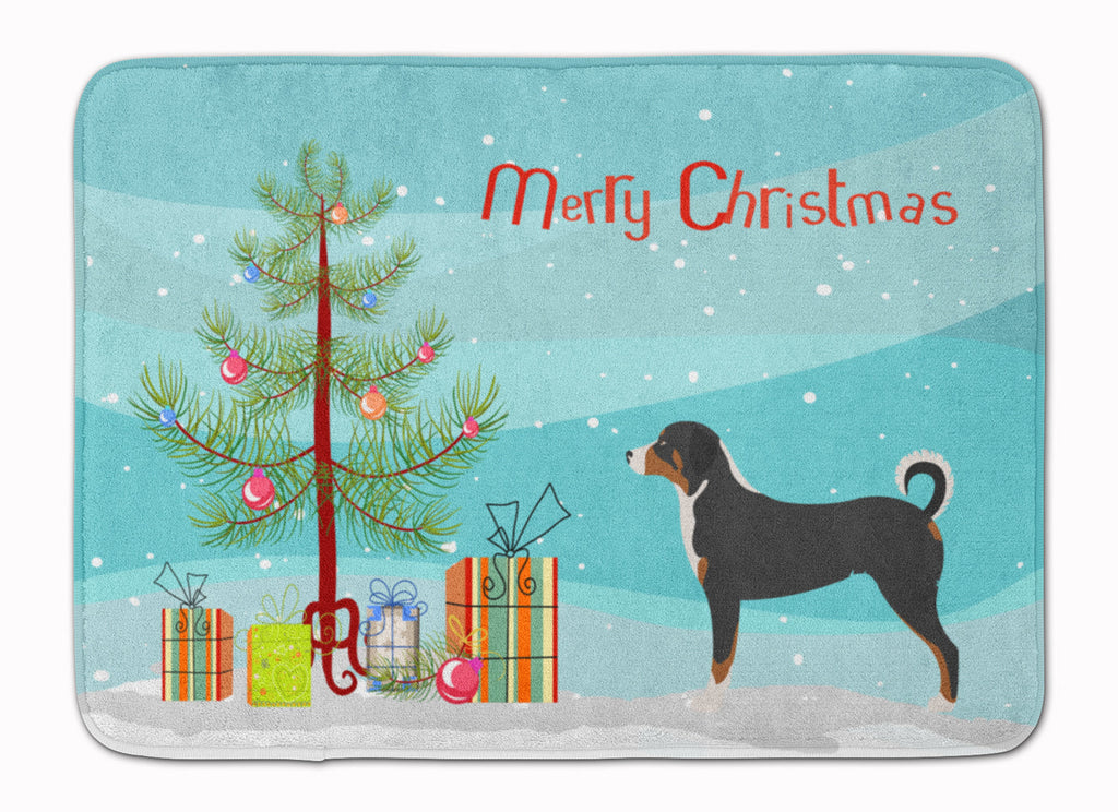 Appenzeller Sennenhund Christmas Memory Foam Kitchen Mat Machine Washable Anti-Fatigue Cushion Comfort Bath or Kitchen Rug