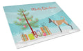 Belgian Malinois Christmas Cutting Board Tempered Glass Kitchen Cutting Surface, Heat Resistant Chopping, Non-Slip Feet, Food Prep & Serving