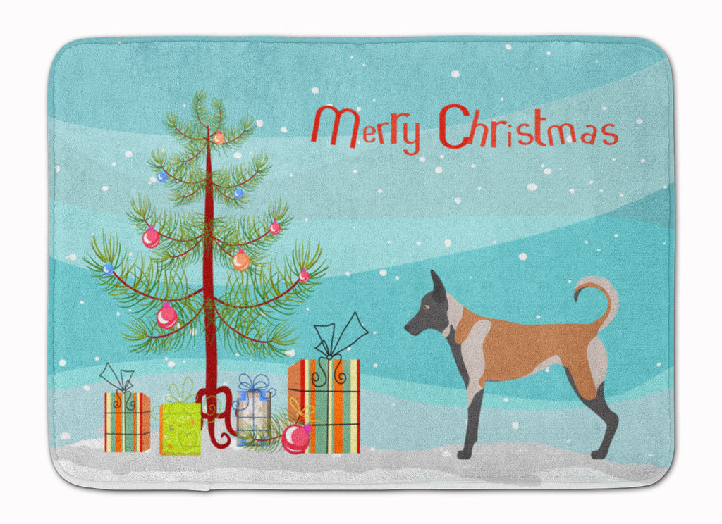 Belgian Malinois Christmas Memory Foam Kitchen Mat Machine Washable Anti-Fatigue Cushion Comfort Bath or Kitchen Rug