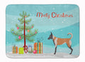 Belgian Malinois Christmas Memory Foam Kitchen Mat Machine Washable Anti-Fatigue Cushion Comfort Bath or Kitchen Rug