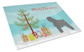 Bouvier des Flandres Christmas Cutting Board Tempered Glass Kitchen Cutting Surface, Heat Resistant Chopping, Non-Slip Feet, Food Prep & Serving