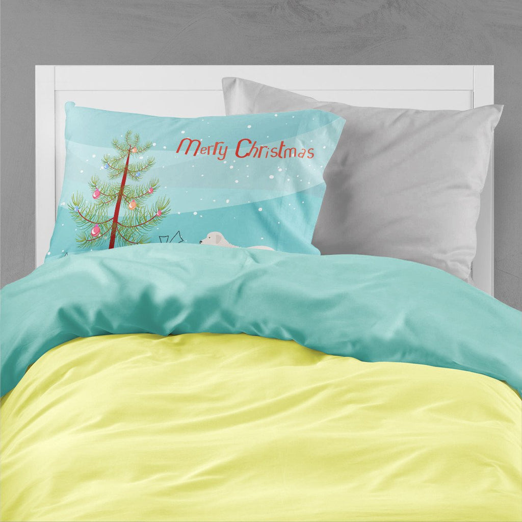 Kuvasz Christmas Standard Pillowcase Lightweight Super Soft Easy Care Decorative Artwork Pillowcase, Standard